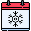 snowflake calendar icon
